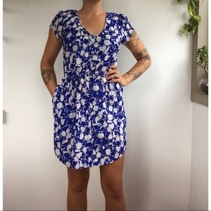 Blue and white  floral dress